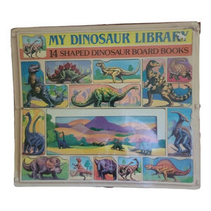 Vintage Dinosaur Board Book Set of 14 - Collector's Dream